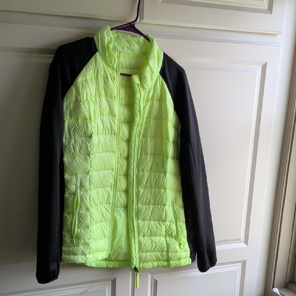 Calvin Klein Performance Lime and Black Puffer Jacket